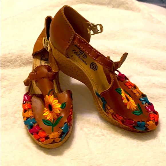 mexican flower sandals